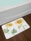 Ambesonne Watercolor Bath Mat, Alluring Sunflowers Summer Inspired Design Agriculture, Plush Bathroom Decor Mat with Non Slip Backing, 29.5" X 17.5", Yellow Green